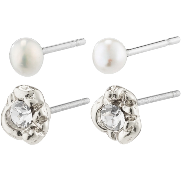 14214-6033 Belief Crystal & Freshwater Pearl Studs (Bild 1 av 3)