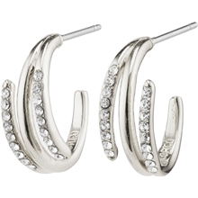 12214-6003 Serenity Crystal Deco Semi Hoops