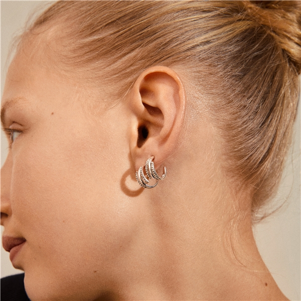 12214-6003 Serenity Crystal Deco Semi Hoops (Bild 2 av 3)