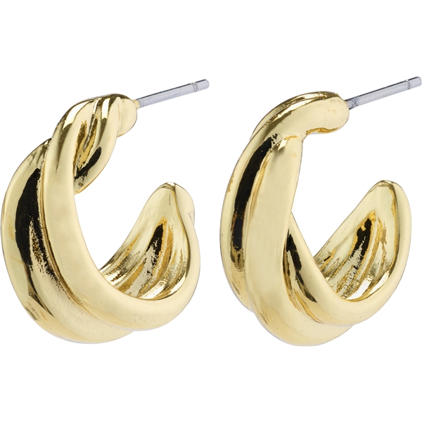 12221-2003 COURAGEOUS Twirl Huggie Hoop Earrings (Bild 1 av 2)
