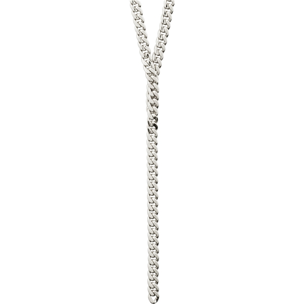 12221-6011 COURAGEOUS Curb Chain Silver Necklace (Bild 1 av 3)
