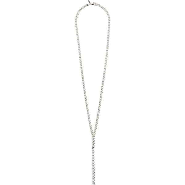 12221-6011 COURAGEOUS Curb Chain Silver Necklace (Bild 2 av 3)
