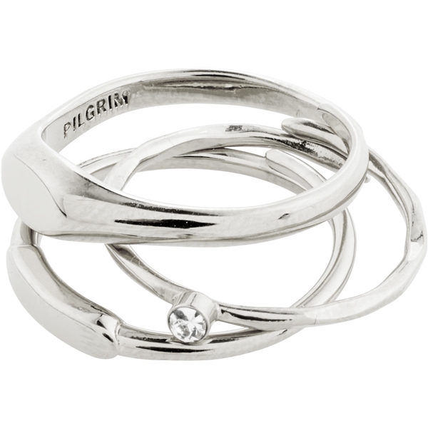 13221-6004 ECSTATIC Stackable Silver Rings 3 In 1 (Bild 1 av 2)