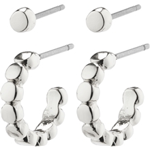 1 set - 26221-6033 ANGELA 2 In 1 Hoop & Stud Earrings