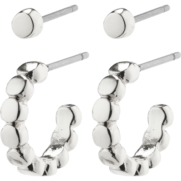 26221-6033 ANGELA 2 In 1 Hoop & Stud Earrings (Bild 1 av 2)