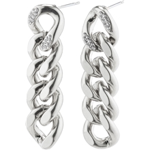 1 set - 27221-6023 CECILIA Crystal Curb Chain Earrings