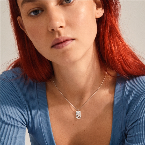 11222-6001 HAPPY Square Pendant Necklace (Bild 3 av 4)