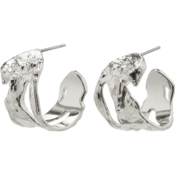 11222-6013 HAPPY Organic Shaped Hoop Earrings (Bild 1 av 3)