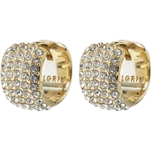 10231-2003 BE Crystal Huggie Hoop Earrings