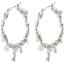 1 set - 26231-6073 ANA Pearl & Crystal Hoops