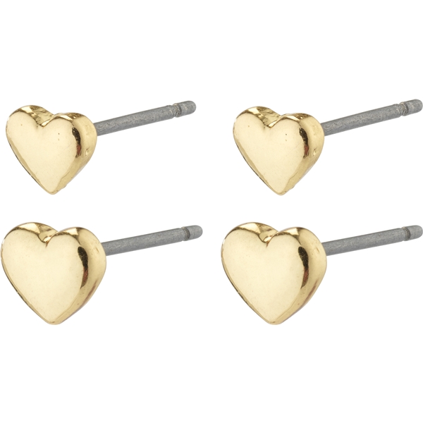 66231-2003 AFRODITTE Heart Earrings 2-In-1 Set (Bild 1 av 3)