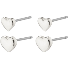 1 set - 66231-6003 AFRODITTE Heart Earrings 2-In-1 Set