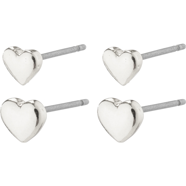 66231-6003 AFRODITTE Heart Earrings 2-In-1 Set (Bild 1 av 4)