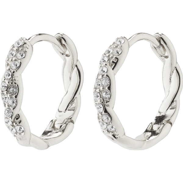 67231-6073 EZO Twirled Crystal Hoops (Bild 1 av 3)