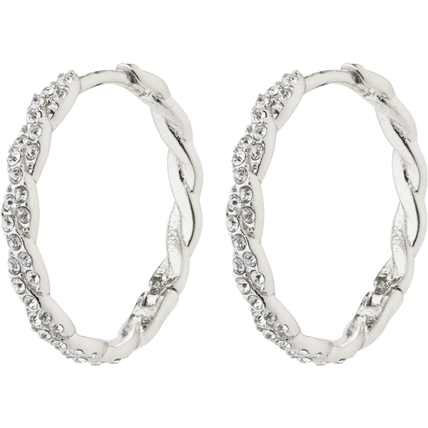 67231-6083 EZO Twirled Crystal Hoops (Bild 1 av 3)