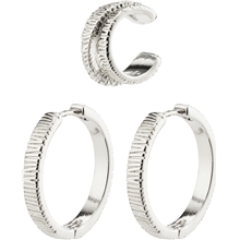 13232-6013 CARE Semi Hoop & Cuff Earrings