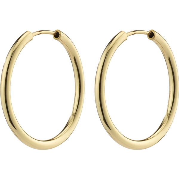 28232-2003 APRIL Gold Small Hoop Earrings (Bild 1 av 3)