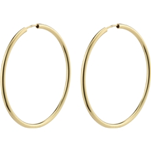 1 set - 28232-2013 APRIL Gold Medium Size Hoop Earrings