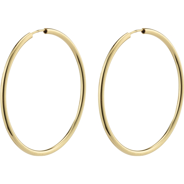 28232-2013 APRIL Gold Medium Size Hoop Earrings (Bild 1 av 3)