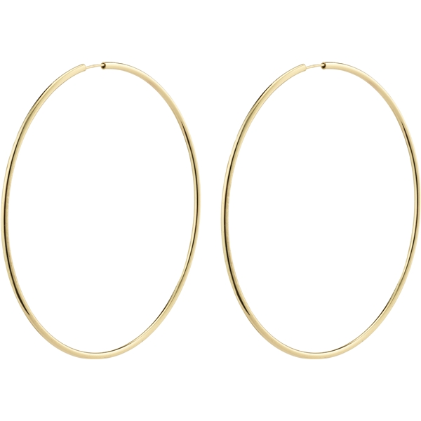 28232-2033 APRIL Gold Maxi Hoop Earrings (Bild 1 av 3)