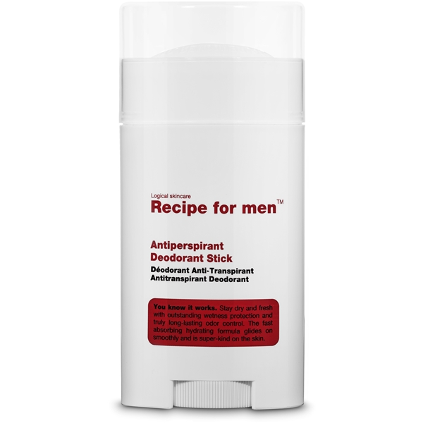 Recipe For Men Antiperspirant Deodorant Stick