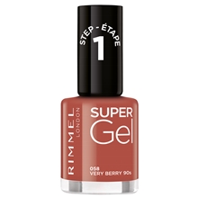 12 ml - No. 058 Verry Berry 90s - Rimmel Supergel Nailpolish