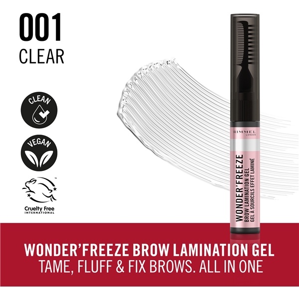 RIMMEL Wonder Freeze - Brow Lamination Gel (Bild 2 av 9)