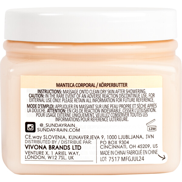 Sunday Rain Body Butter Mango & Coconut (Bild 3 av 3)