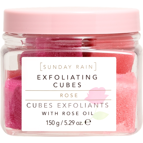 Sunday Rain Rose Exfoliating Cubes (Bild 1 av 3)