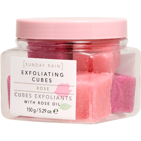 Sunday Rain Rose Exfoliating Cubes (Bild 2 av 3)