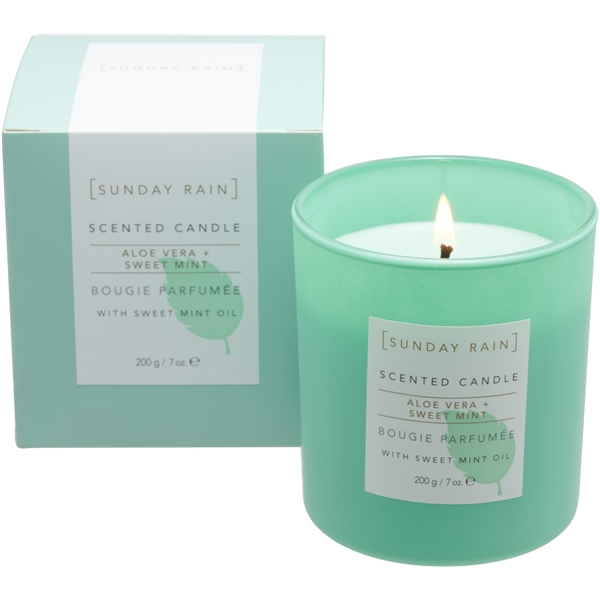 Sunday Rain Aloe & Sweet Mint Candle (Bild 2 av 5)