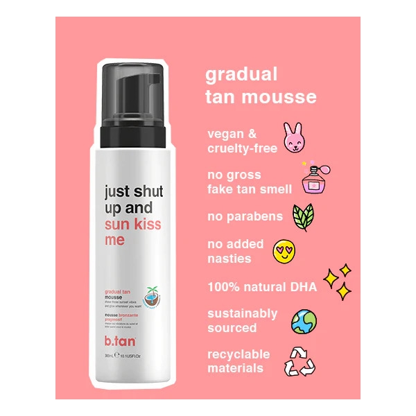 Just Shut Up & Sunkiss Me Gradual Tan Mousse (Bild 3 av 4)