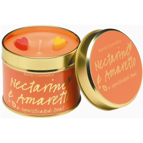 Tin Candle Nectarine & Amaretto