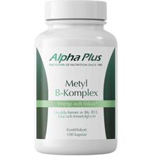 Alpha Plus Metyl B-komplex 100 kapslar