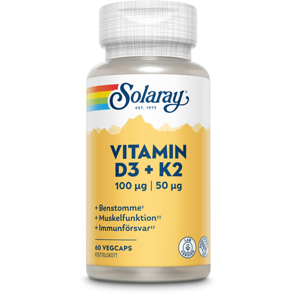 Solaray Vitamin D3 & K2