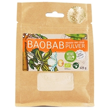 125 gram - Baobabpulver RAW&EKO