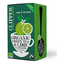 20 påse(ar) - Clipper Green Tea Lime and Ginger