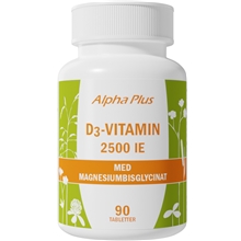 90 tabletter - D3-vitamin 2500IE