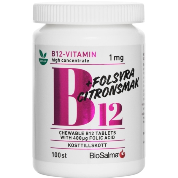 B12-vitamin 1mg + folsyra