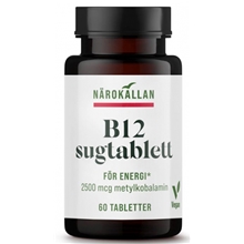 60 tabletter - B12 Sugtablett