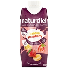 330 ml - Banana-Strawberry - Naturdiet Free Shake No Lactose