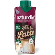 330 ml - Vanilla Latte - Naturdiet Protein Coffee