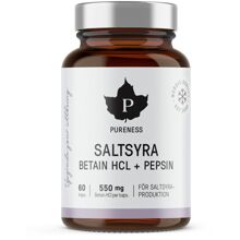 Pureness Saltsyra Betain HCL + Pepsin 60 kapslar