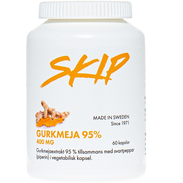 Gurkmeja 95% med svartpeppar