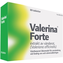Valerina Forte  (Växtbaserat läkemedel) 80 tabletter