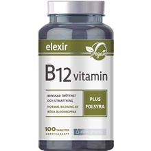 100 tabletter - B-12 vitamin plus folsyra