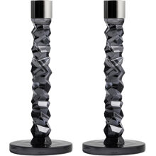 1 set - Antracit - Carat Ljusstakar 2-pack