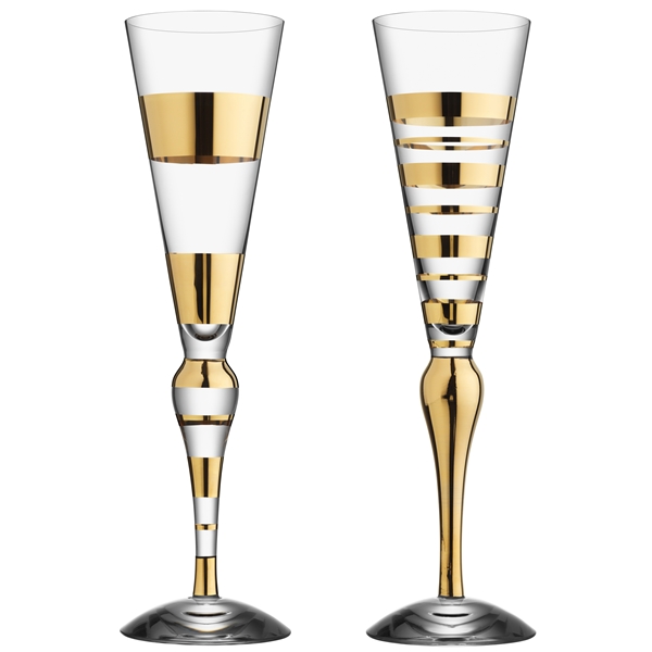 Clown Gold Champagneglas 2-pack (Bild 1 av 4)