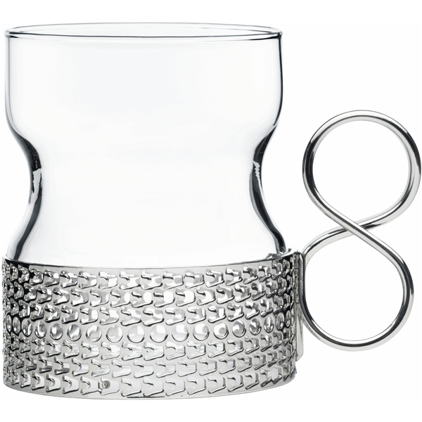 Tsaikka glas med hållare 2-pack Silver (Bild 2 av 2)