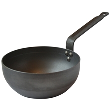 24 cm - Mauviel Kolstål sautepanna